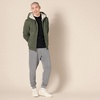 Amazon Essentials Men’s Sherpa-Lined Full-Zip Fleece Hoodie Sweatshirt(Olive)