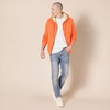 Amazon Essentials Men’s Sherpa-Lined Full-Zip Fleece Hoodie Sweatshirt(Orange)