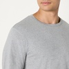 Amazon Essentials Men’s Slim Fit Crewneck Undershirts, Pack of 6(Black/Grey Heather)