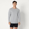 Amazon Essentials Men’s Slim Fit Crewneck Undershirts, Pack of 6(Black/Grey Heather)