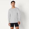 Amazon Essentials Men’s Slim Fit Crewneck Undershirts, Pack of 6(Medium Grey Heather/Navy)