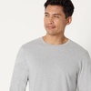 Amazon Essentials Men’s Slim Fit Crewneck Undershirts, Pack of 6(Medium Grey Heather/Navy)