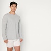 Amazon Essentials Men’s Slim Fit Crewneck Undershirts, Pack of 6(Medium Grey Heather/White)