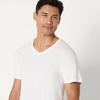 Amazon Essentials Men’s Slim Fit V-Neck Undershirt, Breathable Cotton, Pack of 6(Black/White)
