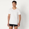 Amazon Essentials Men’s Slim Fit V-Neck Undershirt, Breathable Cotton, Pack of 6(Black/White)