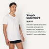 Amazon Essentials Men’s Slim Fit V-Neck Undershirt, Breathable Cotton, Pack of 6(Black/White)