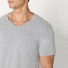 Amazon Essentials Men’s Slim Fit V-Neck Undershirt, Breathable Cotton, Pack of 6(Medium Grey Heather/Navy)