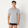 Amazon Essentials Men’s Slim Fit V-Neck Undershirt, Breathable Cotton, Pack of 6(Medium Grey Heather/Navy)