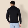 Amazon Essentials Men’s Standard Full-Zip Fleece Mock Neck Midweight Sweatshirt with Pockets(Black)