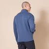 Amazon Essentials Men’s Standard Full-Zip Fleece Mock Neck Midweight Sweatshirt with Pockets(Blue Heather)