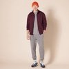 Amazon Essentials Men’s Standard Full-Zip Fleece Mock Neck Midweight Sweatshirt with Pockets(Burgundy)