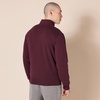 Amazon Essentials Men’s Standard Full-Zip Fleece Mock Neck Midweight Sweatshirt with Pockets(Burgundy)