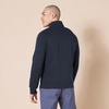 Amazon Essentials Men’s Standard Full-Zip Fleece Mock Neck Midweight Sweatshirt with Pockets(Navy)