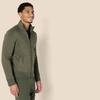Amazon Essentials Men’s Standard Full-Zip Fleece Mock Neck Midweight Sweatshirt with Pockets(Olive Heather)