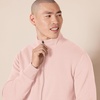Amazon Essentials Men’s Standard Full-Zip Fleece Mock Neck Midweight Sweatshirt with Pockets(Pink)