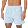 Amazon Essentials Men’s Woven Cotton Boxer Short Underwear (Available in Big & Tall)(Light Blue  Pinstripe)