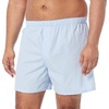 Amazon Essentials Men’s Woven Cotton Boxer Short Underwear (Available in Big & Tall)(Light Blue/Pale Blue Stripe/White Pinstripe)