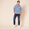 Amazon Essentials mens Fleece Pullover Hooded Sweatshirt(Denim Blue)