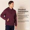 Amazon Essentials mens Fleece Pullover Hooded Sweatshirt(Off-white)