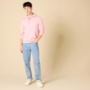 Amazon Essentials mens Fleece Pullover Hooded Sweatshirt(Pink)