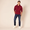 Amazon Essentials mens Fleece Pullover Hooded Sweatshirt(Red)