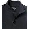 Amazon Essentials mens Lightweight French Terry Quarter-zip Mockneck Sweatshirt(Black)