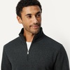 Amazon Essentials mens Lightweight French Terry Quarter-zip Mockneck Sweatshirt(Charcoal Heather)