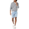 Amazon Essentials mens Lightweight French Terry Quarter-zip Mockneck Sweatshirt(Charcoal Heather)