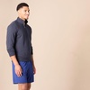Amazon Essentials mens Lightweight French Terry Quarter-zip Mockneck Sweatshirt(Dark Navy)