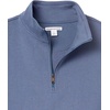 Amazon Essentials mens Lightweight French Terry Quarter-zip Mockneck Sweatshirt(Indigo Blue)