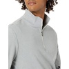 Amazon Essentials mens Lightweight French Terry Quarter-zip Mockneck Sweatshirt(Light Grey Heather)