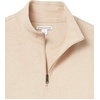 Amazon Essentials mens Lightweight French Terry Quarter-zip Mockneck Sweatshirt(Oatmeal Heather)