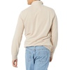 Amazon Essentials mens Lightweight French Terry Quarter-zip Mockneck Sweatshirt(Oatmeal Heather)