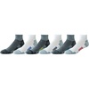 Amazon Essentials Men’s Athletic Ankle Sports Socks, Breathable Cotton Blend, Cushioned Arch Support, 6 Pairs(Grey Multi)