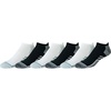 Amazon Essentials Men’s Breathable Low Cut Tab Ankle Socks, Performance Zone, Comfortable Cushion Athletic(Black/White)