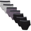 Amazon Essentials Men’s Breathable Ribbed Knit Briefs with Elasticized Waistband, Multipacks(Black/Charcoal/Grey Heather)
