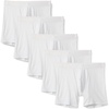 Amazon Essentials Men’s Cotton Jersey Boxer Shorts Underwear, Pack of 5(White)