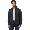 Amazon Essentials Men’s Full Zip Mock Neck French Terry Sweatshirt, Lightweight(Charcoal Heather)
