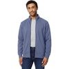 Amazon Essentials Men’s Full Zip Mock Neck French Terry Sweatshirt, Lightweight(Indigo Blue)