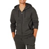 Amazon Essentials Men’s Full-Zip Fleece Hoodie Sweatshirt (Available in Big & Tall)(Charcoal Heather)