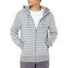 Amazon Essentials Men’s Full-Zip Fleece Hoodie Sweatshirt (Available in Big & Tall)(Grey Heather Stripe)
