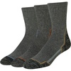 Amazon Essentials Men’s Hiking Crew Socks, Cushioned with Arch Support, 3 Pairs(Charcoal/Black)