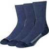 Amazon Essentials Men’s Hiking Crew Socks, Cushioned with Arch Support, 3 Pairs(Navy)
