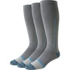 Amazon Essentials Men’s Knee High Graduated Compression Socks for Circulation, Swelling, Arch Support, 3 Pairs(Grey)