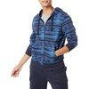 Amazon Essentials Men’s Lightweight French Terry Full-Zip Hoodie(Blue Wave Print)