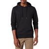 Amazon Essentials Men’s Lightweight Jersey Pullover Hoodie, Soft(Black)