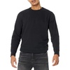 Amazon Essentials Men’s Long-Sleeve Lightweight French Terry Crewneck Sweatshirt(Black)