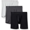 Amazon Essentials Men’s Microfiber Boxer Shorts Underwear, Pack of 3(Black / Charcoal Gray / Light Gray)