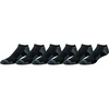 Amazon Essentials Men’s Performance Cotton Cushioned Athletic No-Show Breathable Gym Socks with Support, 6 Pairs(Black)