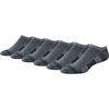 Amazon Essentials Men’s Performance Cotton Cushioned Athletic No-Show Breathable Gym Socks with Support, 6 Pairs(Black/White Marl)
